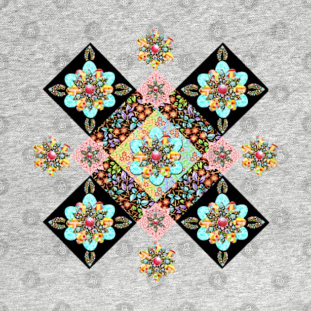 Maximalist Granny Chic Patchwork by PatriciaSheaArt